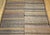 Stone Gray Antique Uzbek Tribal Soumak Kilim, Flat-Woven Wool, Stripe Pattern, Earth Tones, 5x8 For Sale - Image 8 of 14