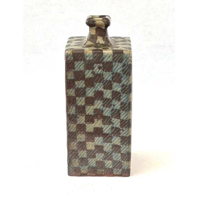 A Stunning Stoneware Vase by Japanese Living National Treasure, Tatsuzo Shimaoka. For Sale In Boston - Image 6 of 15