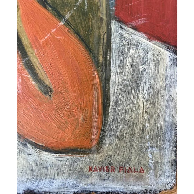 Modern Xavier Albert Fiala, Coiffure, Oil on Wood, 1920s For Sale - Image 3 of 12