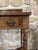Wood Antique Edwardian Marquetry Ladies Wring Desk with Small Leather Top Workspace, 1920s For Sale - Image 7 of 18