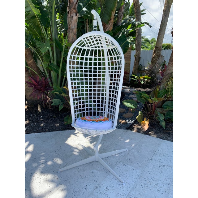 Vintage Russell Woodard Hanging Birdcage Swing Chairish