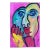Vibrant Abstract Portrait Painting by Peter Keil For Sale