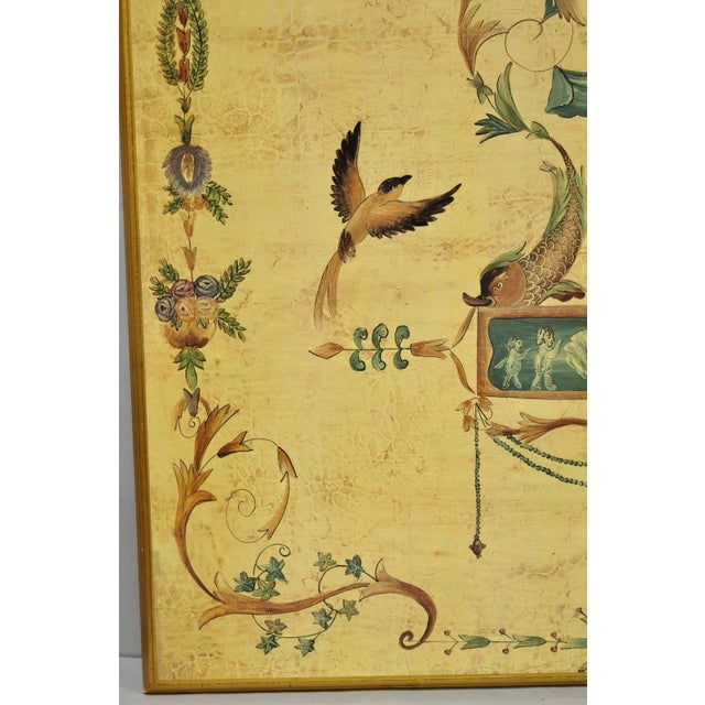 Vintage Ballard Design Neoclassical English Adams Style Printed Wall Art Picture For Sale - Image 11 of 14