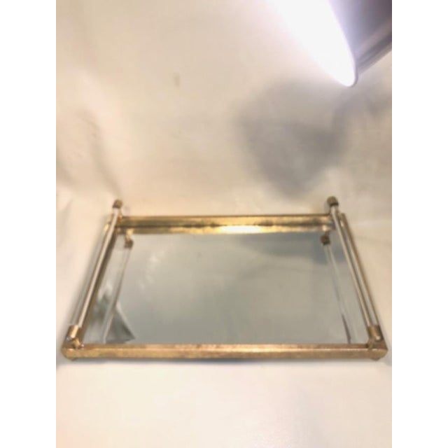 Large Gold Leaf Tray Chairish