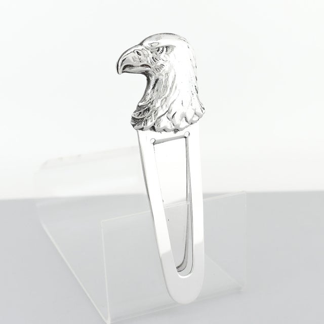 Late 20th Century Tiffany & Co. Sterling Silver Bald Eagle Head Money Clip For Sale - Image 5 of 15