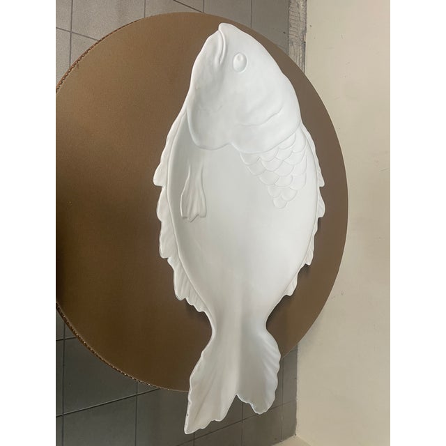 Large Glazed Ceramic Fish-Shaped Plate from G&B Vogue, Italy, 1970s For Sale - Image 9 of 14