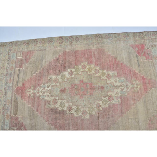 Textile Vintage Handknotted Area Carpet For Sale - Image 7 of 10