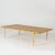 Coffee table by Bruno Mathsson, made from birch. Very low design, with elegantly rounded corners and curved legs. This...