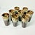 Ceramic 1980s Brutalist Boho Chic Arts & Crafts Lava Dripped Ironstone Glasses - Set of 8 For Sale - Image 7 of 13
