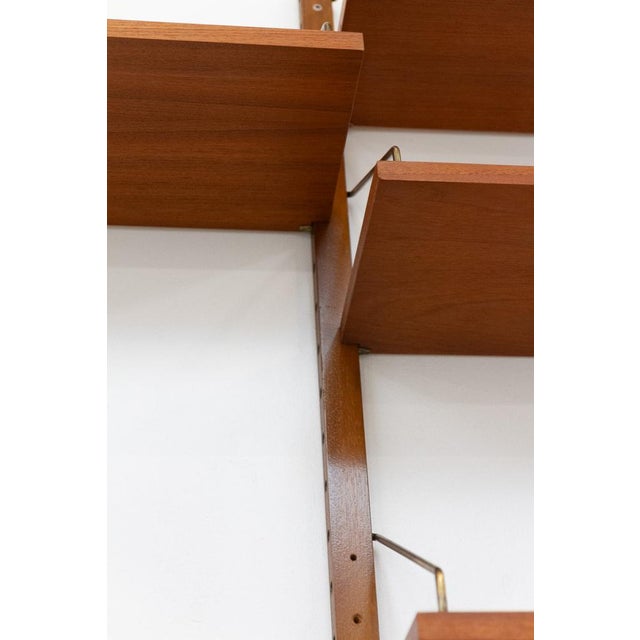 Danish Modern 3-Bay Modular Teak Wall Unit by Poul Cadovius for Cado, 1960s For Sale - Image 10 of 18
