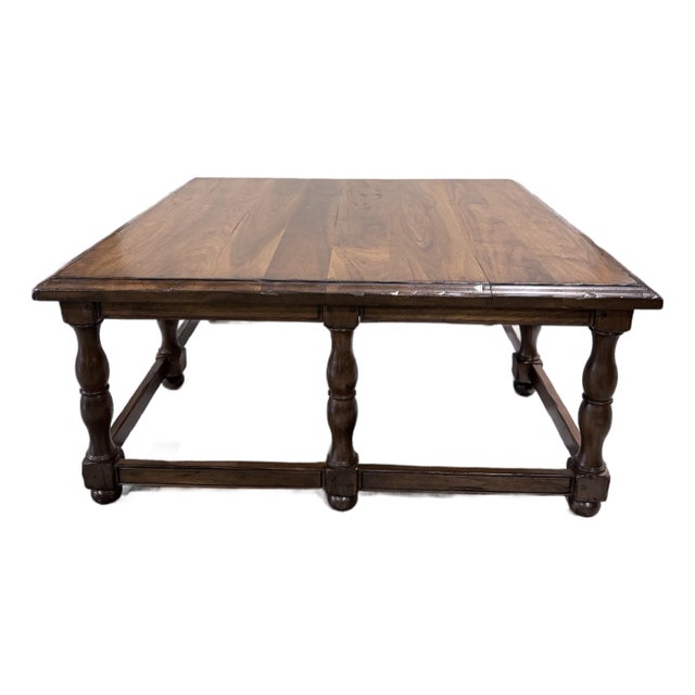 Late 20th Century Woodland Furniture Grayson Walnut Cocktail Table For Sale