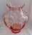 Mid-Century Modern Vintage 1930's Pink Depression Glass Vase For Sale - Image 3 of 8