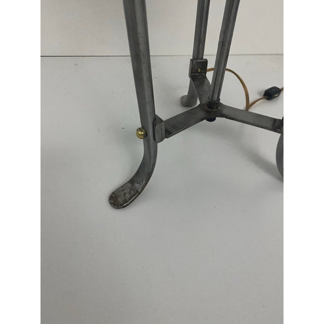 1990s Industrial Metalwork Aesthetic Characteristic Table Lamp For Sale - Image 10 of 12