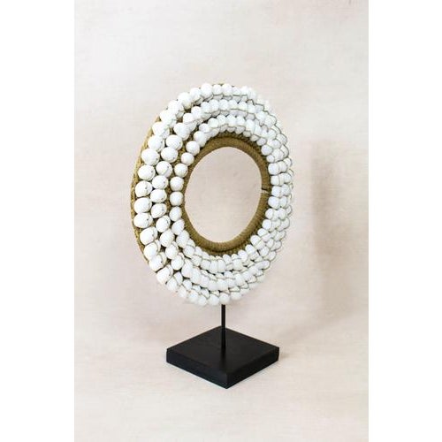 Handmade White Shell Necklace For Sale - Image 4 of 5