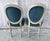 French French Louis XVI Style Painted and Upholstered Dining Chairs Set of Eight For Sale - Image 3 of 10