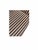 A sophisticated set of four upholstered Parsons-style dining chairs featuring a tailored vertical stripe in classic black...
