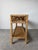 Vintage Coastal Rattan Two-Tier Console Table With Glass Top For Sale - Image 9 of 17