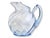 Mid-Century Modern Mid 20th Century Cambridge Glass Moonlight Blue Optic Ball Pitcher For Sale - Image 3 of 5