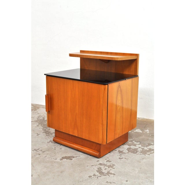 Art Deco Bedside Tables by Jindřich Halabala, 1940s, Set of 2 For Sale - Image 4 of 14