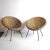Set of Italian Rattan Egg Chairs, 1950s For Sale - Image 4 of 10