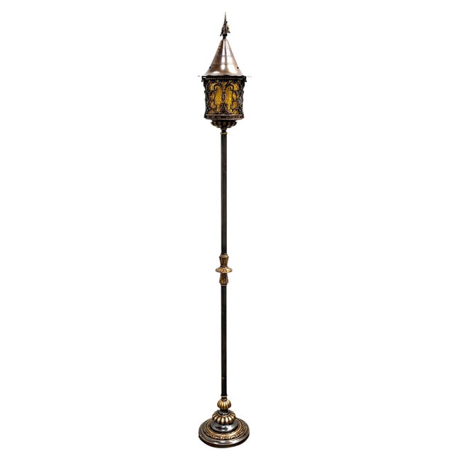 Outstanding example of 1920s craftsmanship in solid bronze. This piece has its original finish, cleaned and re-lacquered,...