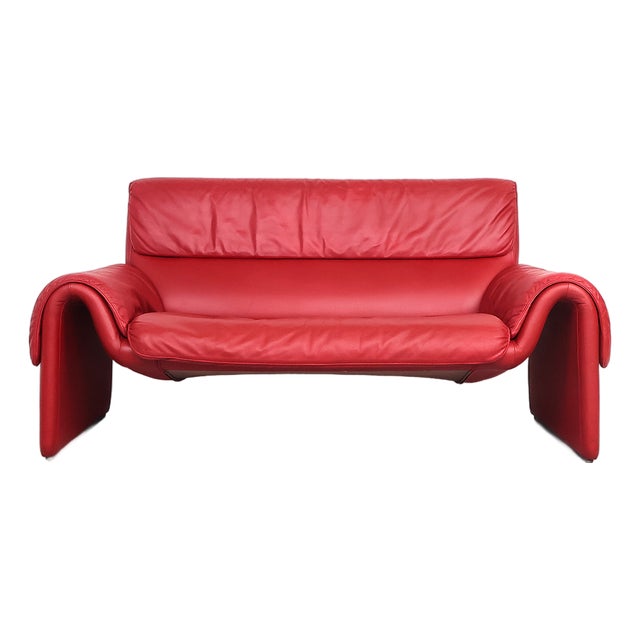 DS-2011 Sofa in Red Leather from de Sede, 1990s For Sale