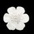 3d Ceramic Porcelain Flower Wall Decor Set - 5 Piece Mixed Floral Wall Hangings Peony Rose Daisy White For Sale - Image 4 of 12