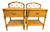 French Rattan Bedside Tables, 1960s, Set of 2 For Sale