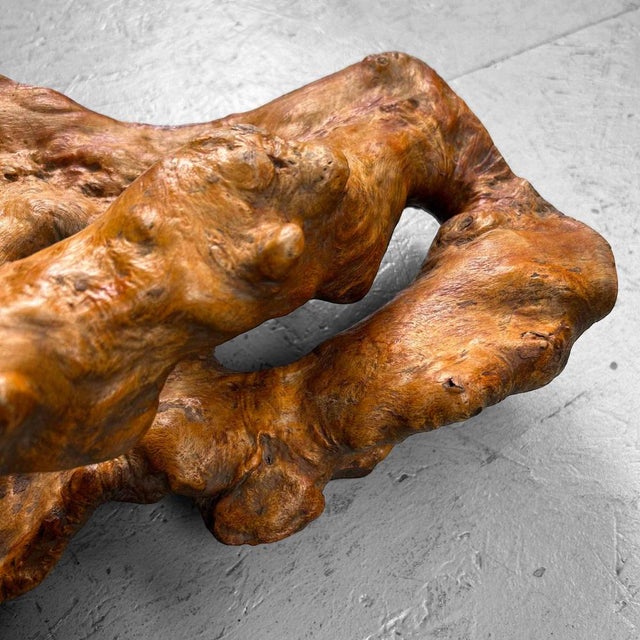 Wood Wabi Sabi Burl Wood Decoration, Japan, 1950s For Sale - Image 7 of 17