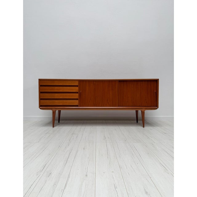 Vintage Danish Model 18 Sideboard in Teak by Gunni Omann for Omann Jun, 1960s For Sale - Image 13 of 13