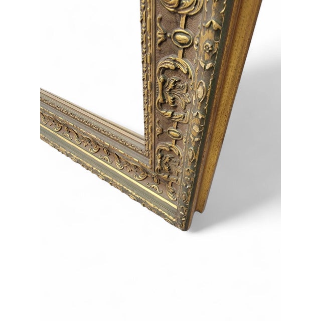 Early 20th Century Antique French Carved & Gilded Frame Full Length Floor/Wall Beveled Mirror For Sale - Image 5 of 10