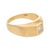 Vintage Emerald Cut Diamond 14k Yellow Gold Bezel Ring, Size 9.5 For Sale - Image 4 of 7