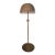 Vintage Coastal Rattan/Wicker Dome Floor Lamp – Hollywood Regency / Boho Chic For Sale