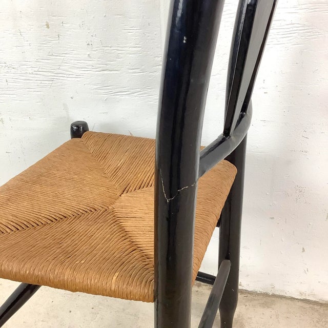 Petite Vintage Hitchcock Style Side Chair For Sale - Image 11 of 11