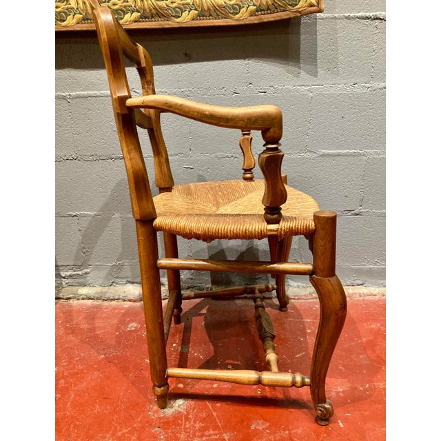 French Louis XV Style Walnut Chair For Sale - Image 3 of 7