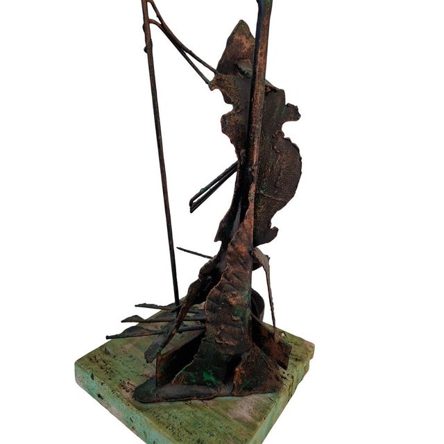 Vintage Brutalist Copper Sculpture, 1960 For Sale - Image 6 of 12