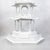 Vintage Large-Scale Seven-Tier Chinoiserie White Painted Tole Pagoda Tower For Sale - Image 12 of 13