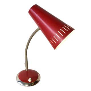 Red Table Lamp, 1960s For Sale