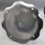 Dorothy Thorpe Style Glass 2 Tiered Serving Tray With Textured Silver Bottoms and Ruffled Edge For Sale - Image 10 of 13