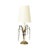 Brass French 19th Century Petite Brass and Crystal Table Lamp For Sale - Image 8 of 8
