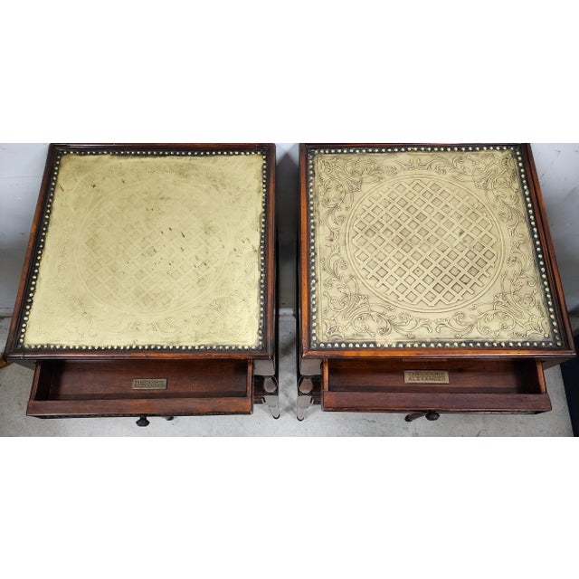 Early 21st Century Theodore Alexander Side Tables Nightstands Armoury Collection For Sale - Image 5 of 12