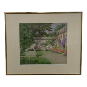 “English Garden” Watercolor by Frances Drummond