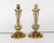 A pair of near-antique brass gimballed lamps suitable for use as wall or table lamps. Designated, and stamped, admiralty...