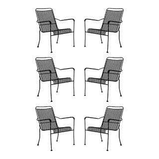 Iron Armchairs - Set of Six For Sale