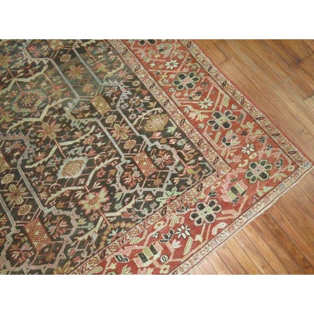Antique Persian Heriz Decorative Rug - 9' x 11'8" For Sale In New York - Image 6 of 10