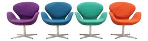 Mid Century Swan Chairs by Arne Jacobsen