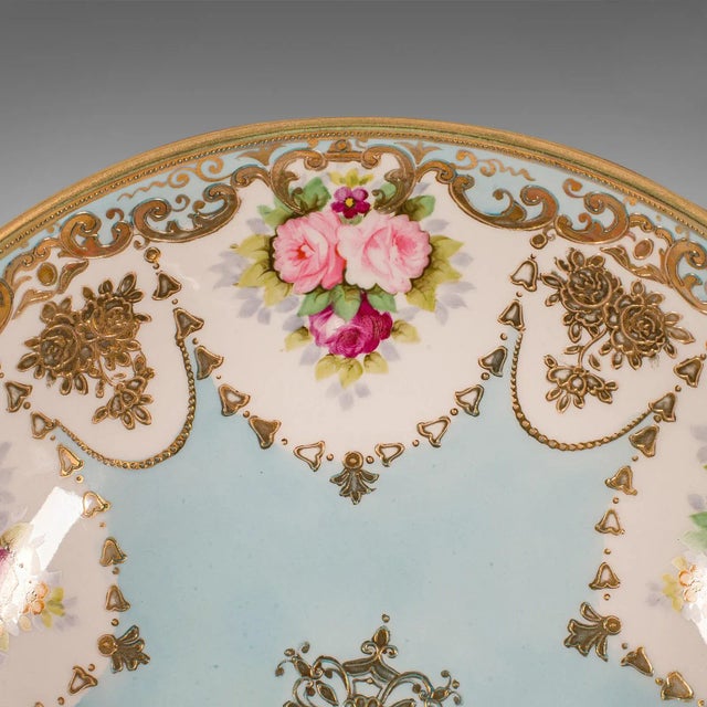 1920's Antique Decorative Footed Bowl For Sale - Image 10 of 12