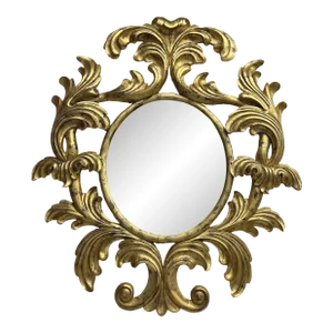 Extra Large 1990s Gold Acanthus Leaf Mirror From Dauphin Harrison & Gil