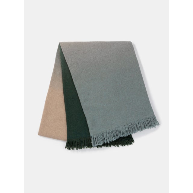 Shaded Plaid in Merino Wool by Villa Como For Sale - Image 4 of 4