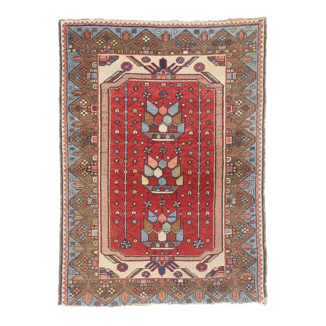 Antique Persian Malayer Rug, 02'10 X 03'10 For Sale